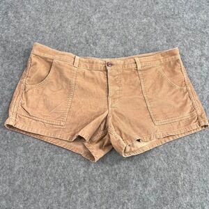 Birdwell Beach Britches Toast‎ Tan Classic Corduroy Shorts Women's Size 16